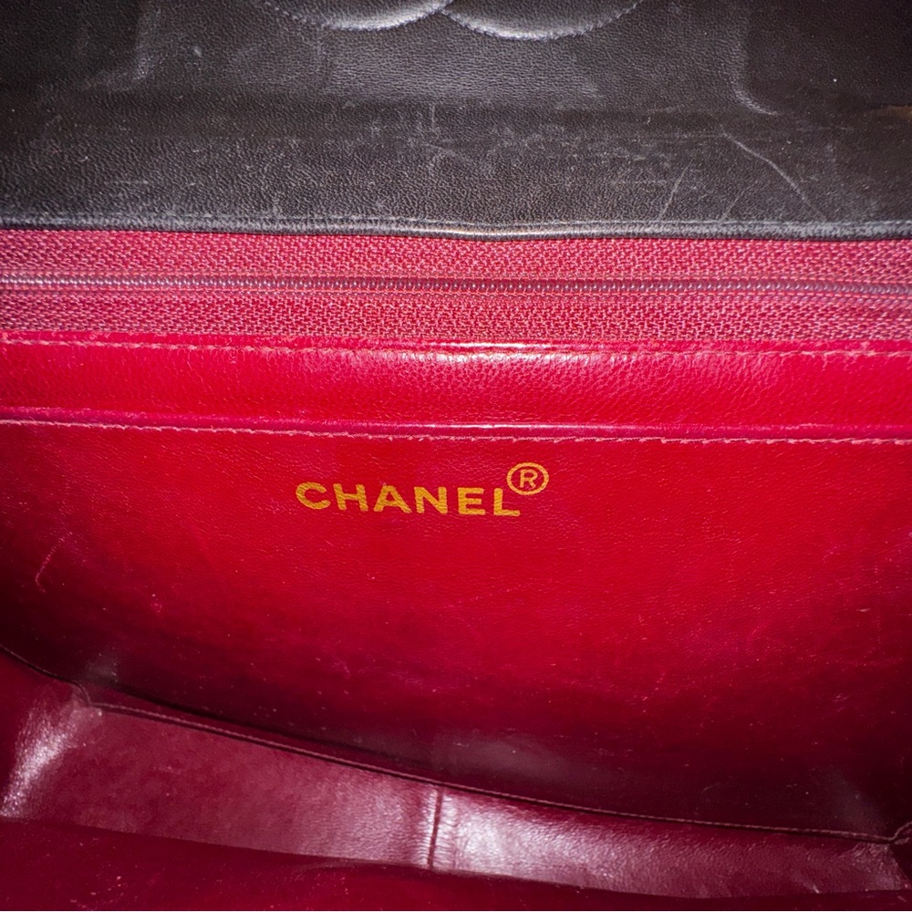SOLD Chanel Tortoiseshell Lambskin Maxi Flap Bag - Picture 11 of 17